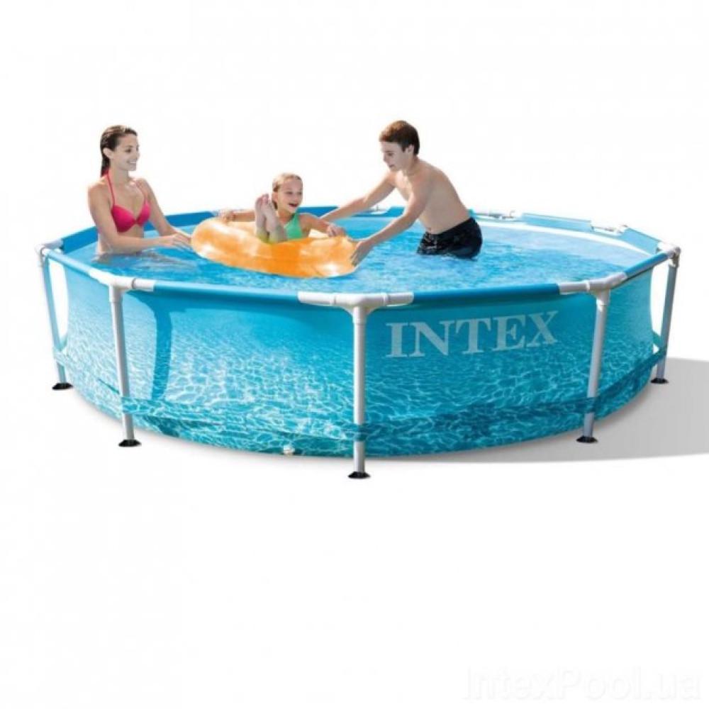 Каркасный бассейн семейный Intex 28206 305x76см 4485л Синий