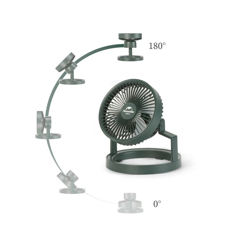 Вентилятор-фонарь Naturehike NH21ZM003 Зеленый - фото 2