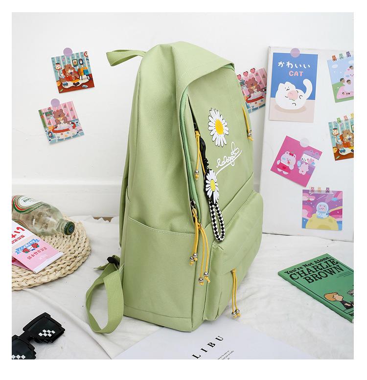 Шкільний рюкзак для дівчинки Ромашка 4в1 5-11 клас Салатовий (27667939) - фото 6 Шкільний рюкзак для дівчинки Ромашка 4в1 5-11 клас Салатовий (27667939) - фото 6