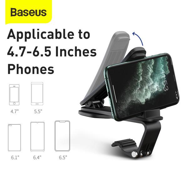 Тримач автомобільний BASEUS Big Mouth Pro Car Mount SUDZ-A0S Silver - фото 7