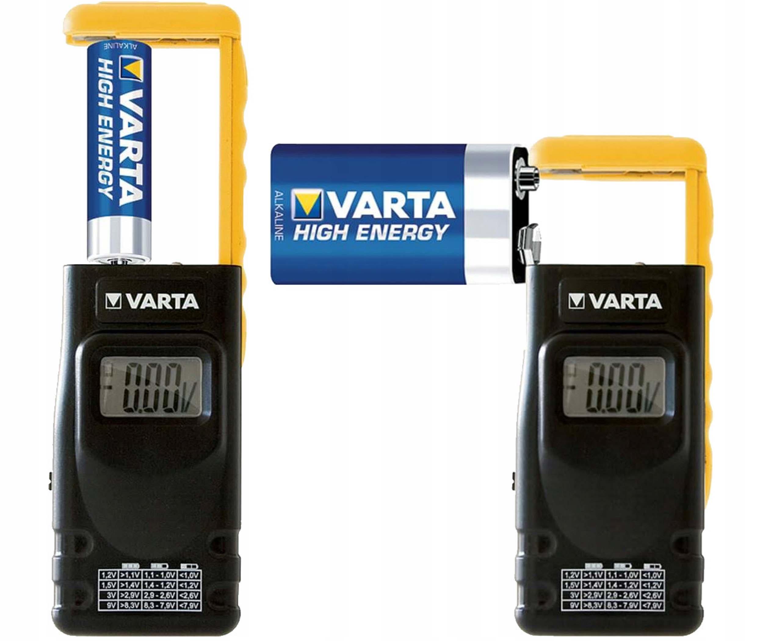 Тестер батарей та акумуляторів Varta цифровий AA/AAA/C/D 9 V Block N/LR з LCD екраном (1000020) - фото 2