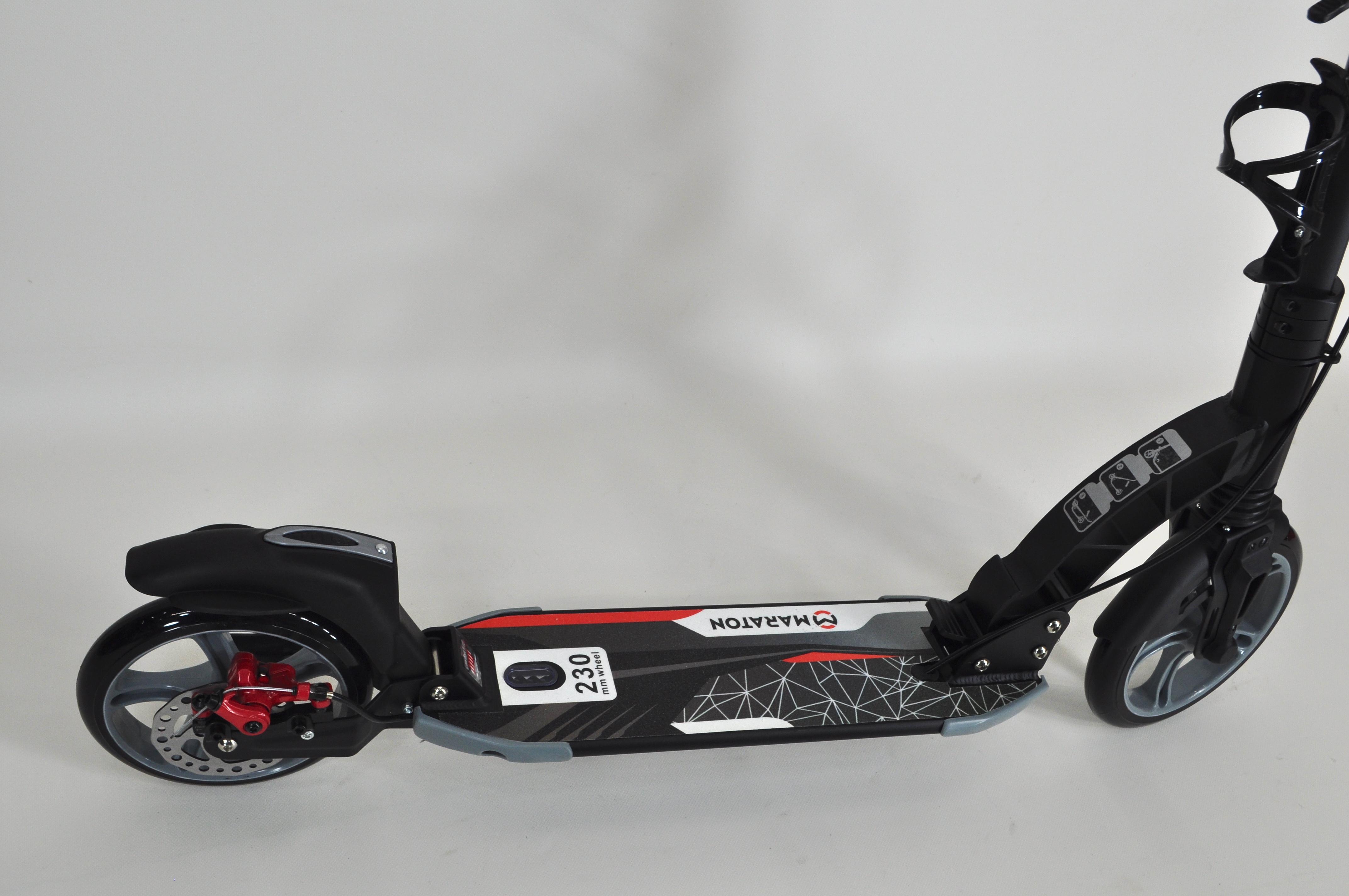 Самокат двухколесный Maraton Dynamic с амортизаторами и подногой Черный - фото 12 Самокат двухколесный Maraton Dynamic с амортизаторами и подногой Черный - фото 12