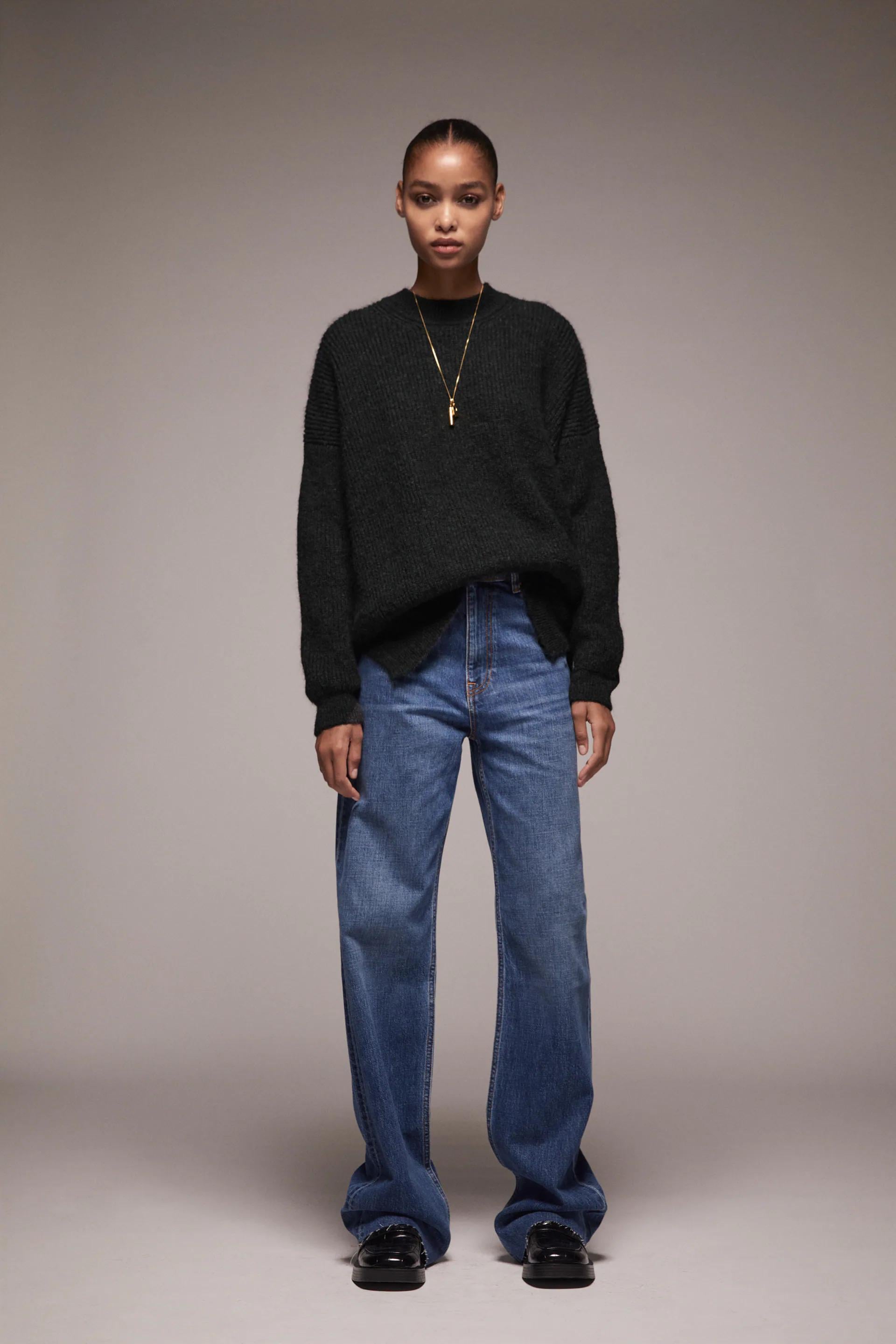 Джемпер ZARA XL Черный (6771122807)