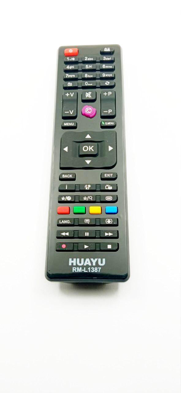 Пульт HUAYU RM-L1387/RC4882/RC-5010-11/Romsat 43F350T2/Grundig 3 універсальний (15481)
