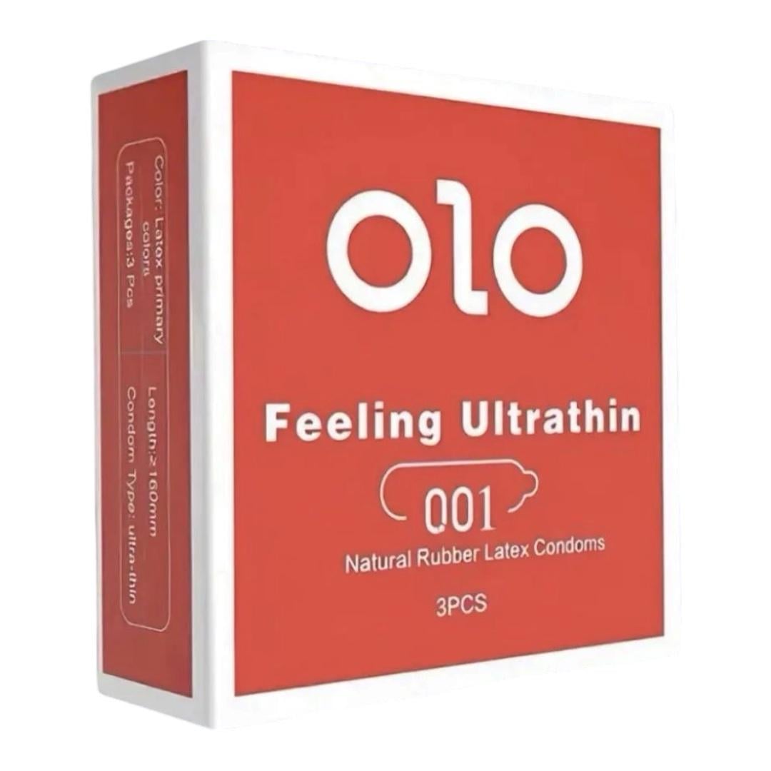 Презервативы OLO 3 шт. Красный (00286)