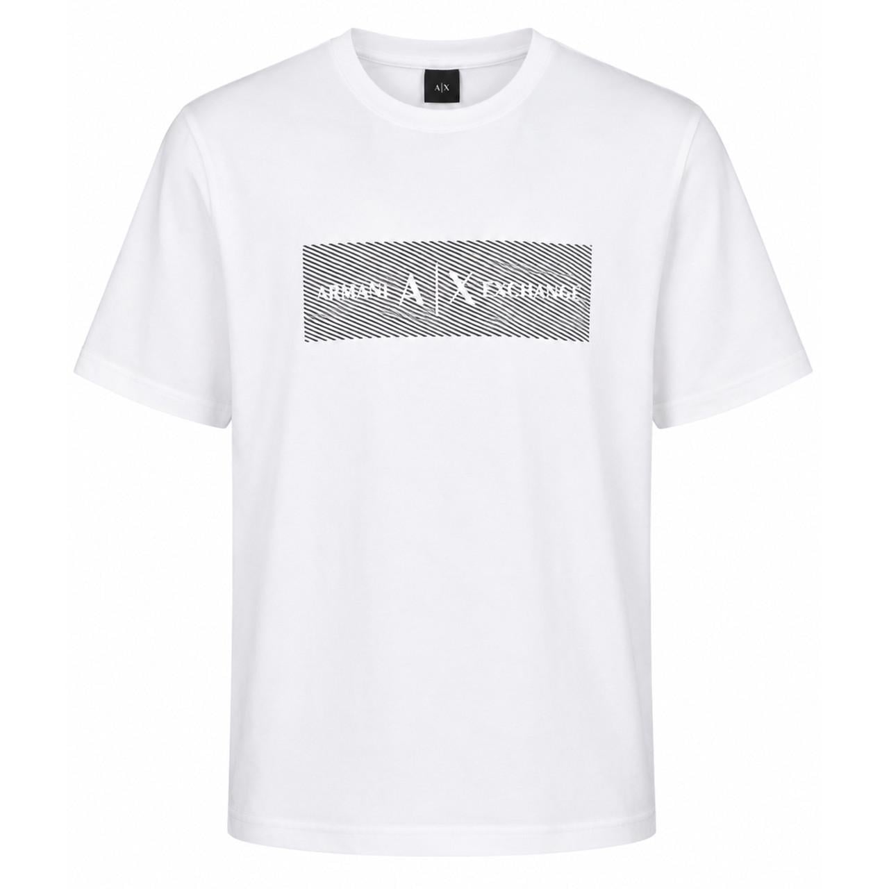 Футболка чоловіча Armani Exchange A|X із фірмовим графічним логотипом Premium Casual Білий