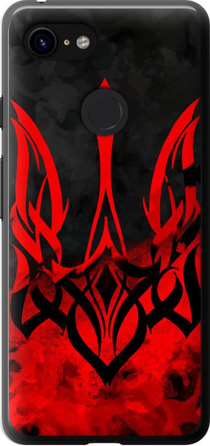 Чехол на Google Pixel 3 Герб Украины v2 (5312t-1528-42517)