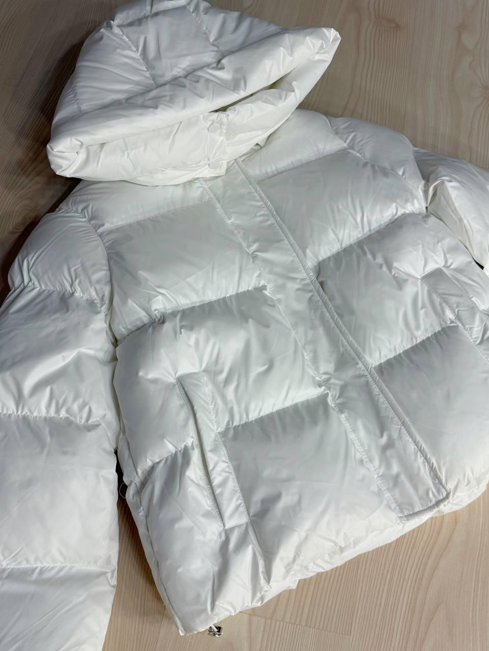 Куртка женская Lady Yep 10005 дутая пуффер с капюшоном р. 46 Белый - фото 2 Куртка женская Lady Yep 10005 дутая пуффер с капюшоном р. 46 Белый - фото 2