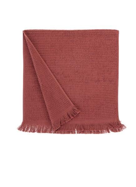 Рушник махровий Buldans Athena burnt bordo 90х150 Бордовий (svt-2000022255523)