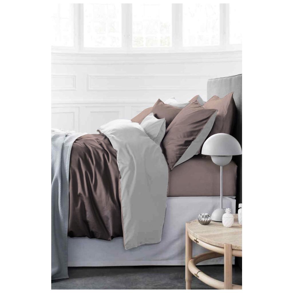 Комплект постельного белья MirSon Premium Lactic 0001+0211 satin 160х220 см (221906)