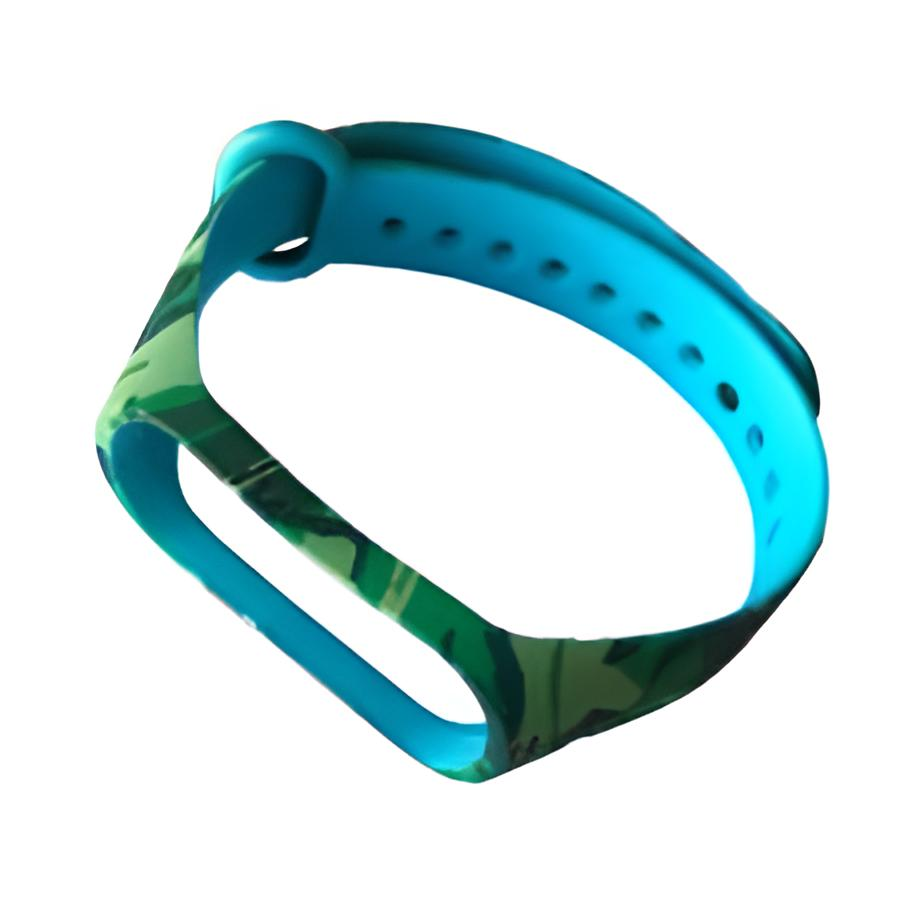 Ремешок для фитнес браслета Xiaomi Mi Band 3 4 Camouflage 2 Green