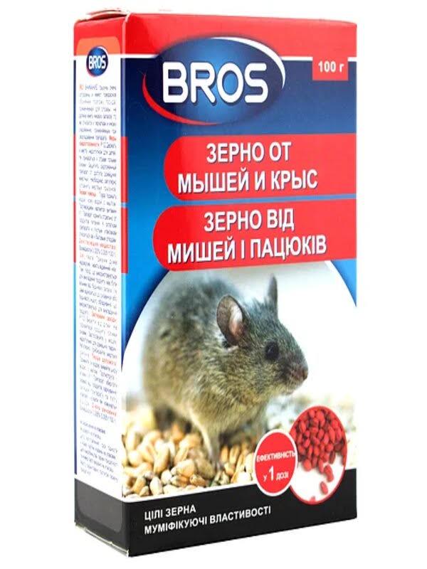 Зерно від мишей і щурів Bros 100 г (MKU-61569) - фото 1