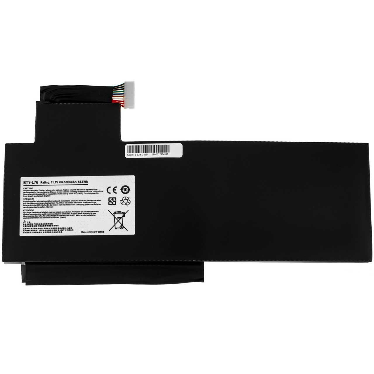 Акумулятор для ноутбука MSI GS70 5380 mAh 111V 60 Wh