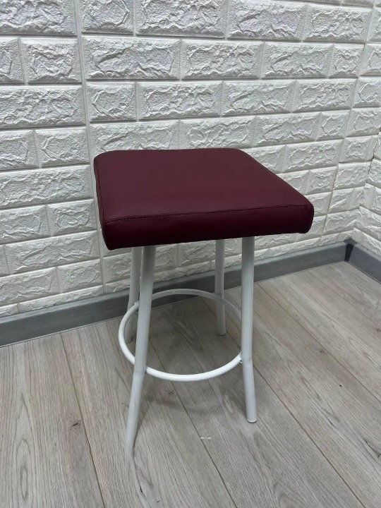 Табурет кухонний Tutty+ 30х30х75 см Бордовий/Білий (28374513)