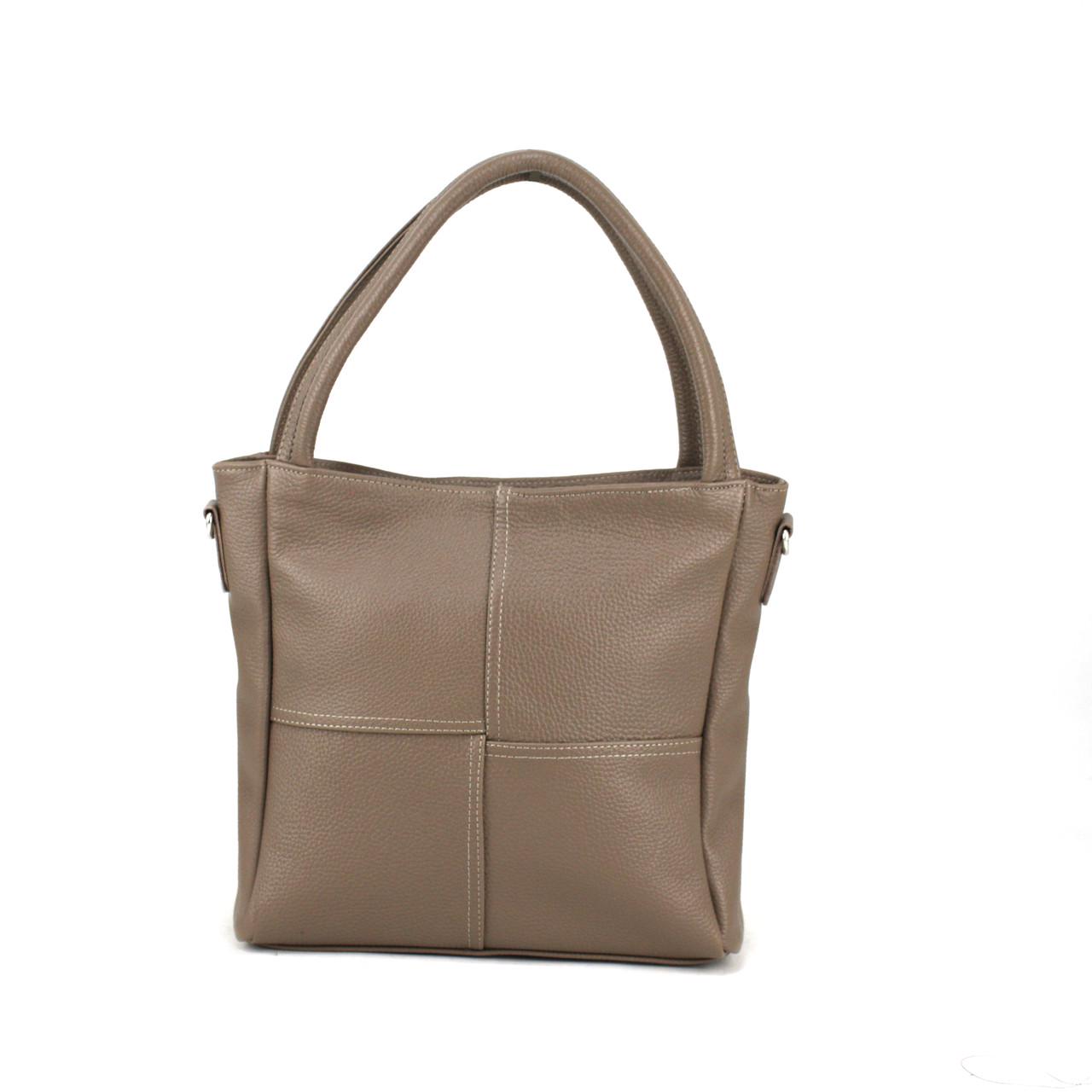 Сумка женская Borsacomoda 853035 из натуральной кожи Мокко