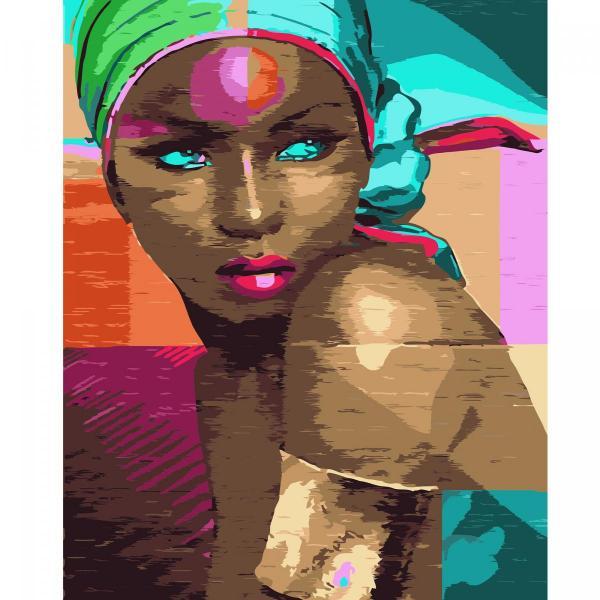 Набор для росписи по номерам Strateg Краски Африки 40х50 см (VA-0708-mt)