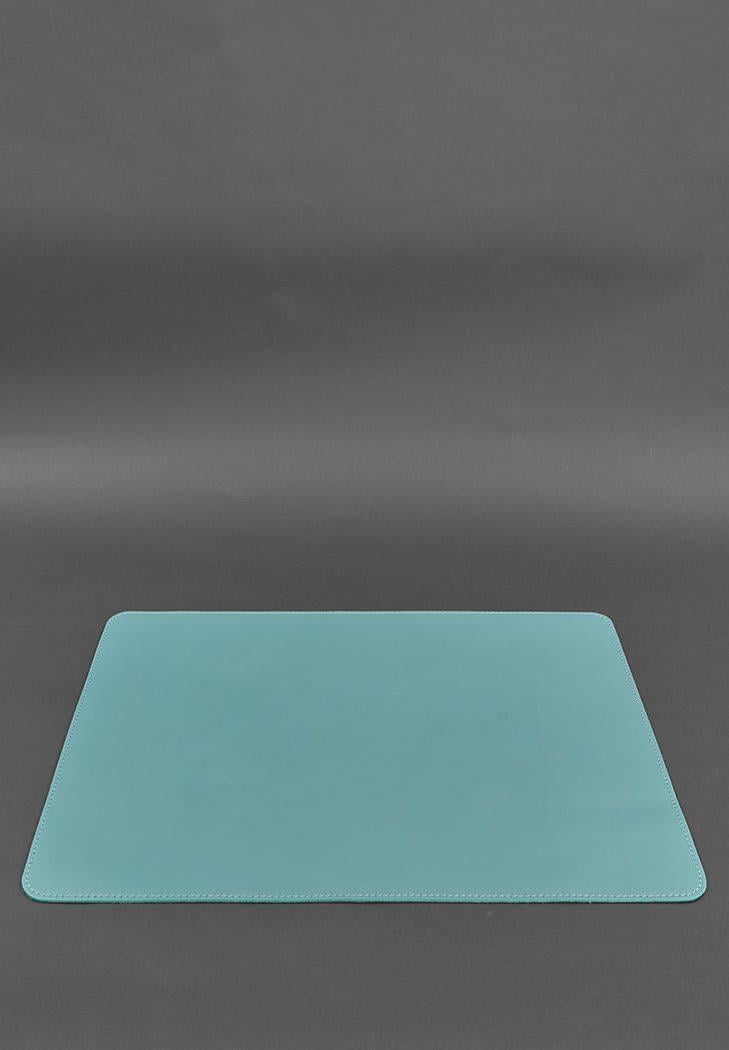 Набор настольный из натуральной кожи 1.0 краст Бирюзовый (A-027790) - фото 4 Набор настольный из натуральной кожи 1.0 краст Бирюзовый (A-027790) - фото 4