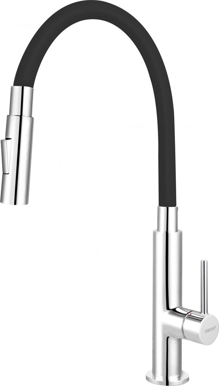Змішувач для кухонної мийки Ferro Zumba Slim 2F BZA43B (368899)
