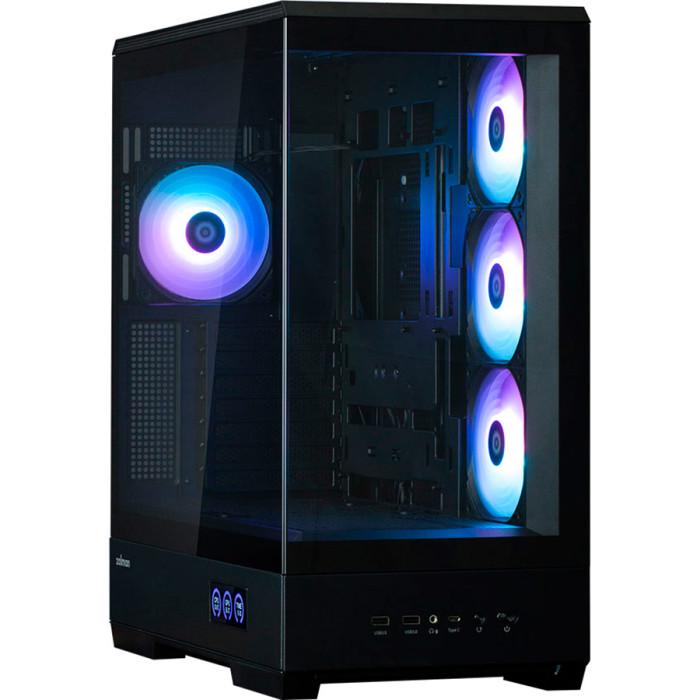 Корпус для ПК Zalman P50 DS Midi-Tower no PSU ATX/MicroATX/Mini-ITX Black (P50DSBLACK)