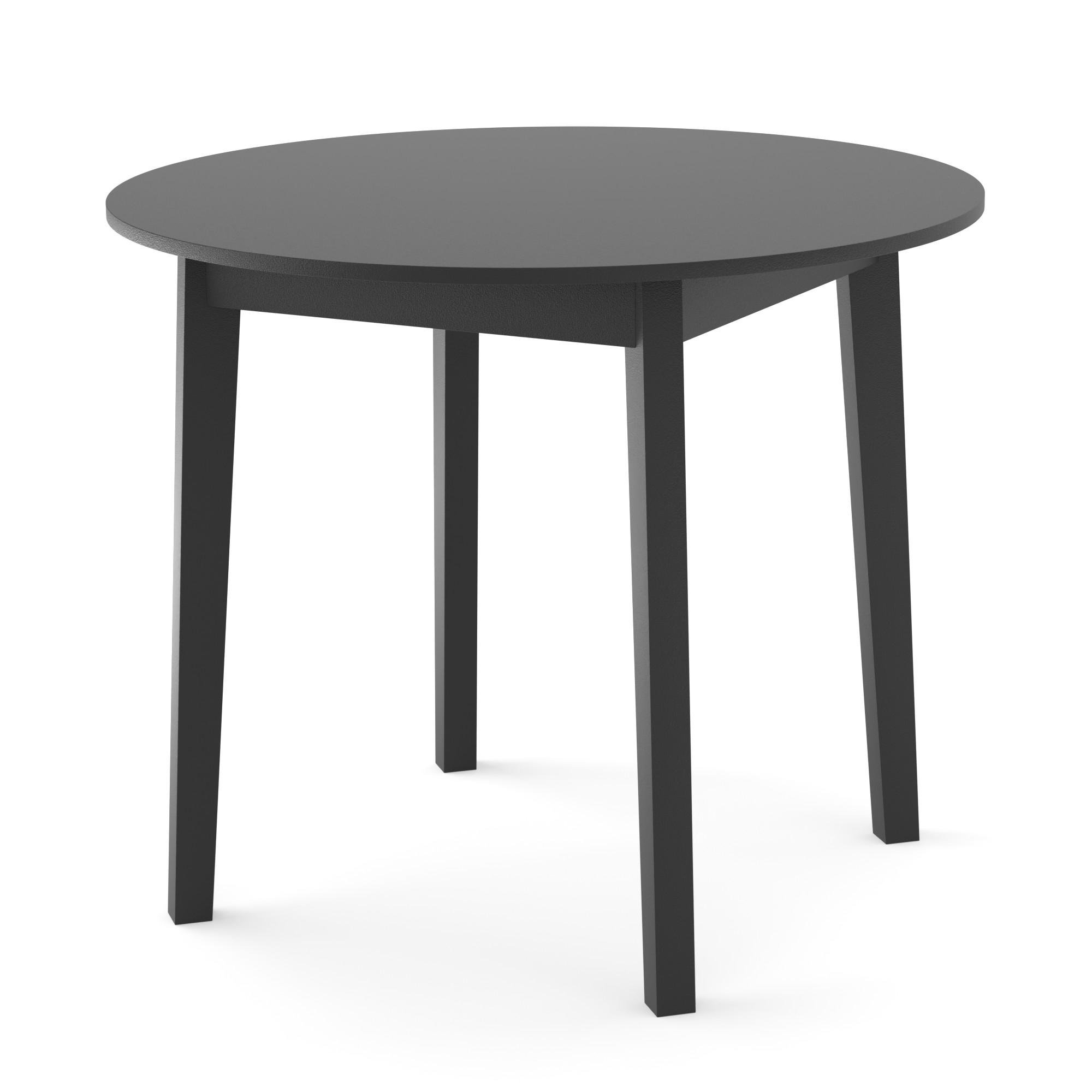 Стол обеденный круглый Неман РОНДО Черный (324392)