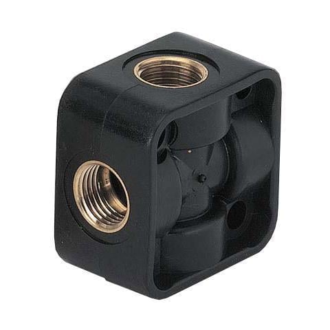 Адаптер крестовина латунь/пластик внутренняя цилиндрическая резьба G1/4" F (PF60010404)