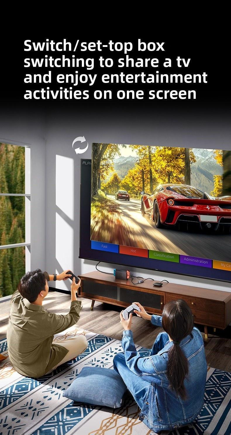 Перемикач HDMI Ugreen HDMI 2.0 4K Темно-сірий (55006) - фото 15