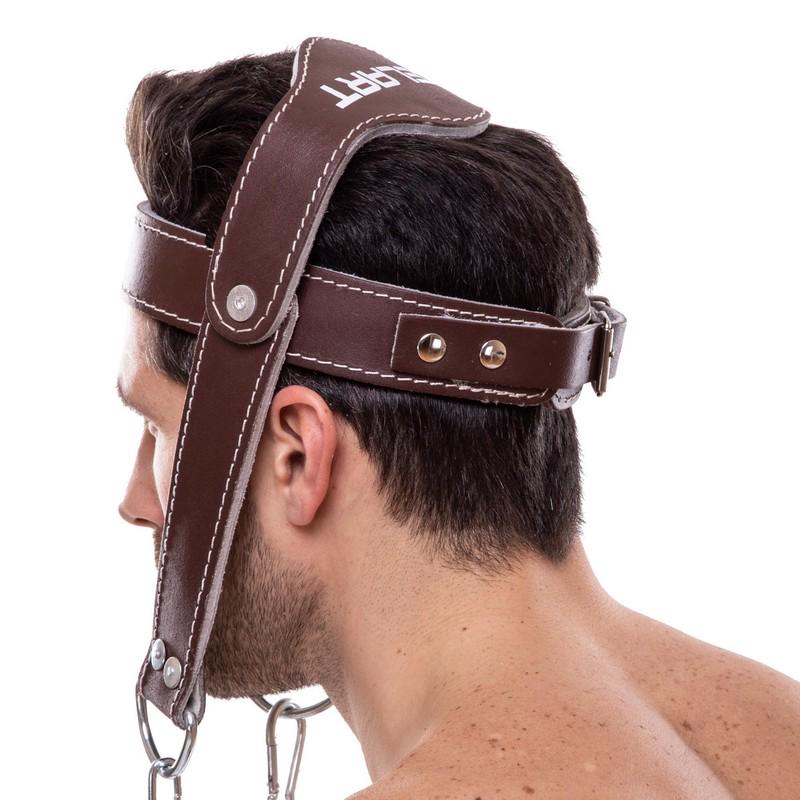 Упряж тренажер для тренування м'язів шиї Zelart SB-165189 кКоричневий (SB-165189) - фото 2