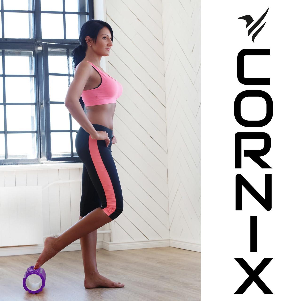 Масажний ролик Cornix EVA 33х14 см Violet (XR-0032) - фото 5 Масажний ролик Cornix EVA 33х14 см Violet (XR-0032) - фото 5