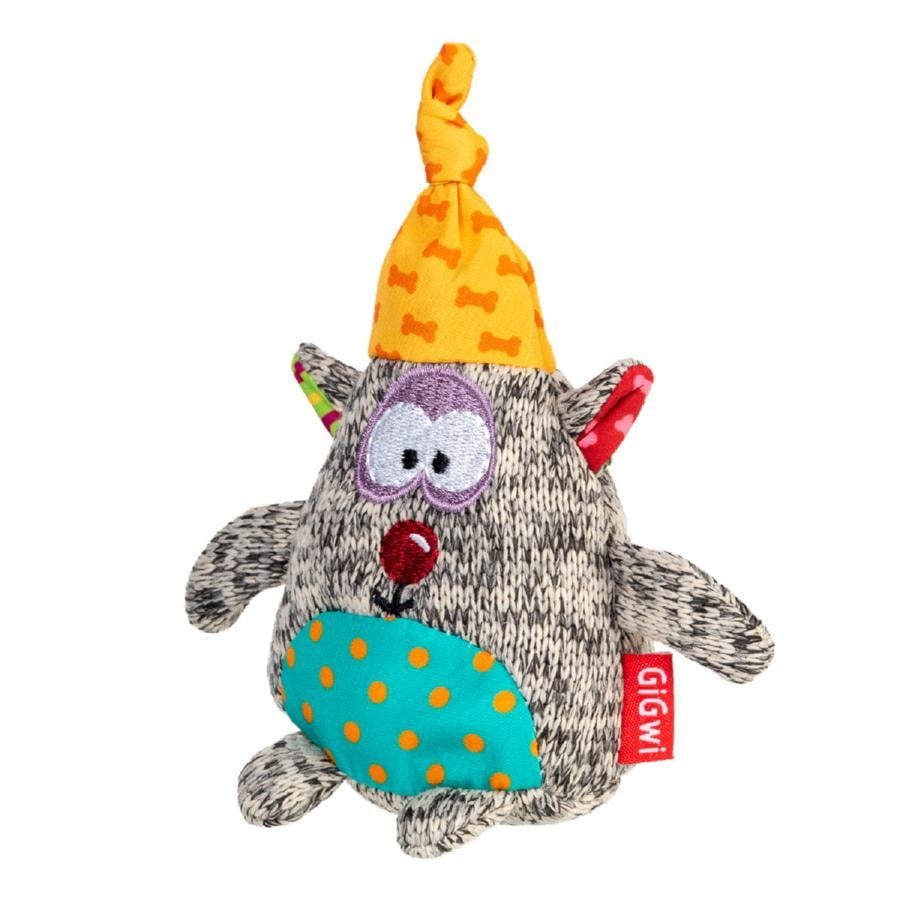 Игрушка для собак GiGwi Plush Медведь с пищалкой 10 см
