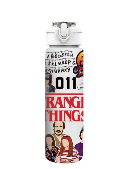 Детская бутылка для воды с трубочкой Stranger Things 750 мл (35110078)