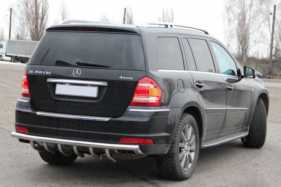 Задняя дуга AK-style CAN для Mercedes GL сlass X164 нержавеющая сталь Хром