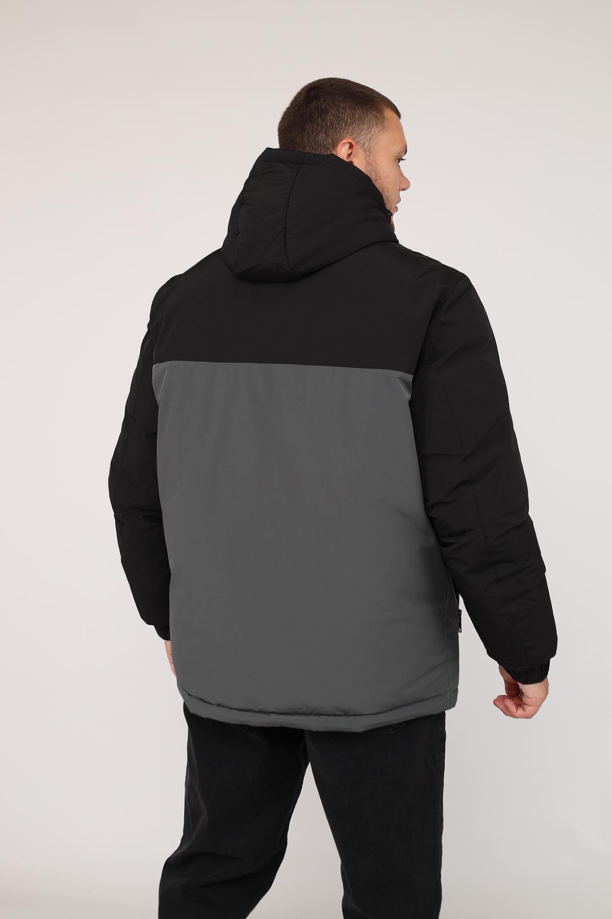 Куртка мужская двусторонняя ЦБ-00276127 р. 54 Темно-Серый (28422205) - фото 6 Куртка мужская двусторонняя ЦБ-00276127 р. 54 Темно-Серый (28422205) - фото 6