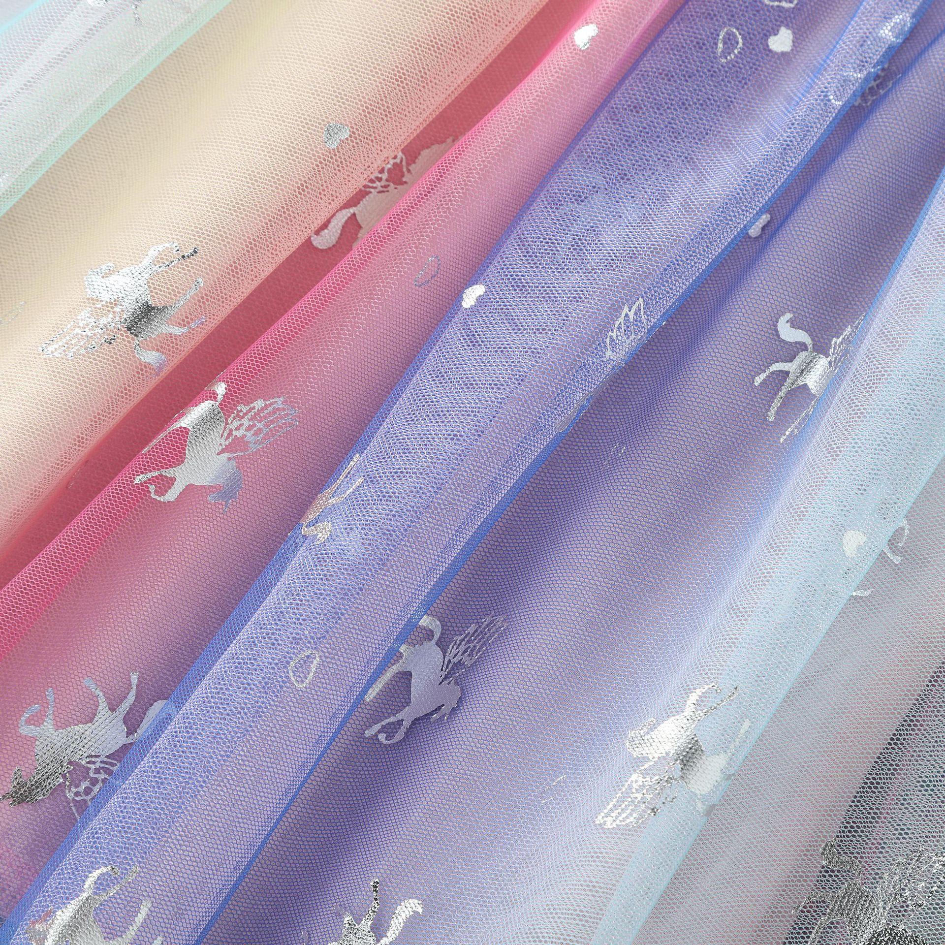 Платье детское с единорогом 130 см Радужный (23992016) - фото 10 Платье детское с единорогом 130 см Радужный (23992016) - фото 10