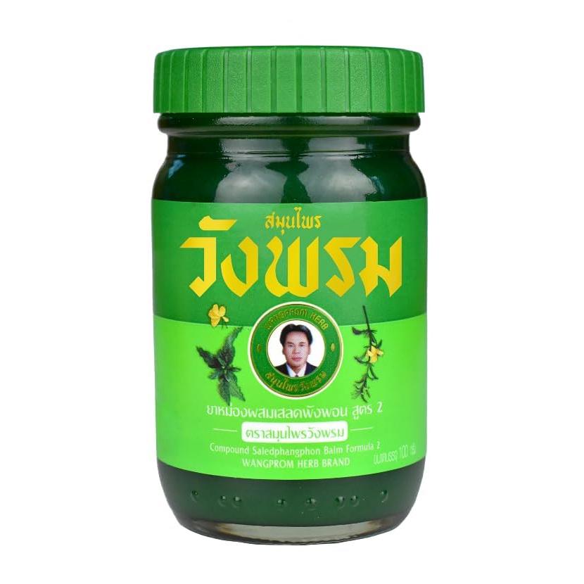 Бальзам для тела Wangprom охлаждающий 100 г Зеленый (5662222) - фото 2