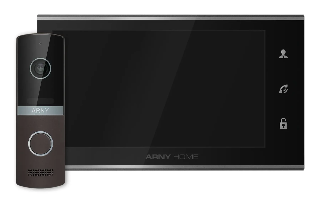 Комплект видеодомофона ARNY AVD-7323A Black/Brown (1540639410)