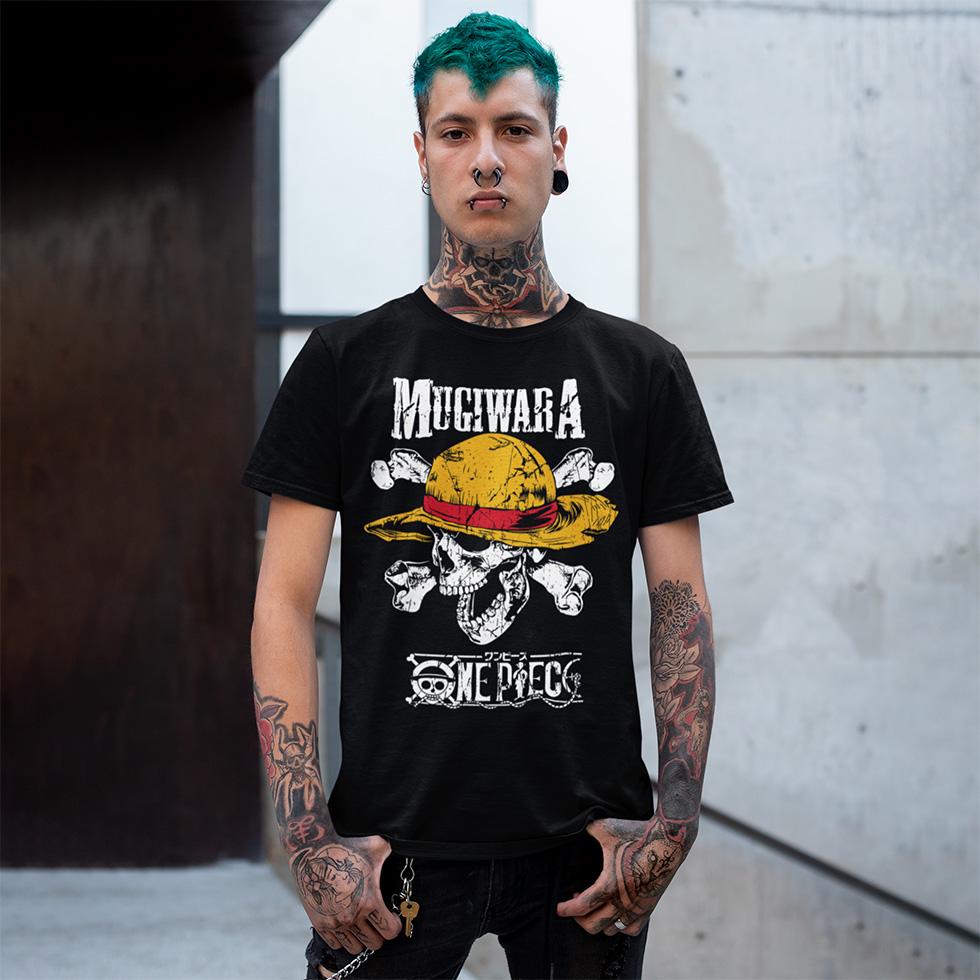 Футболка унісекс One Piece Mugiwara 2XL Чорний (0000010569)
