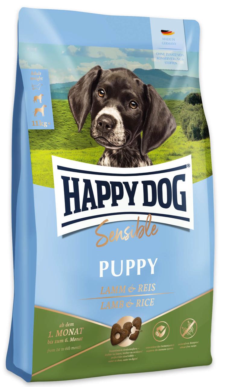 Корм для собак сухий безглютеновий Happy Dog Sensible Puppy Lamb and Rice з ягням та рисом 10 кг