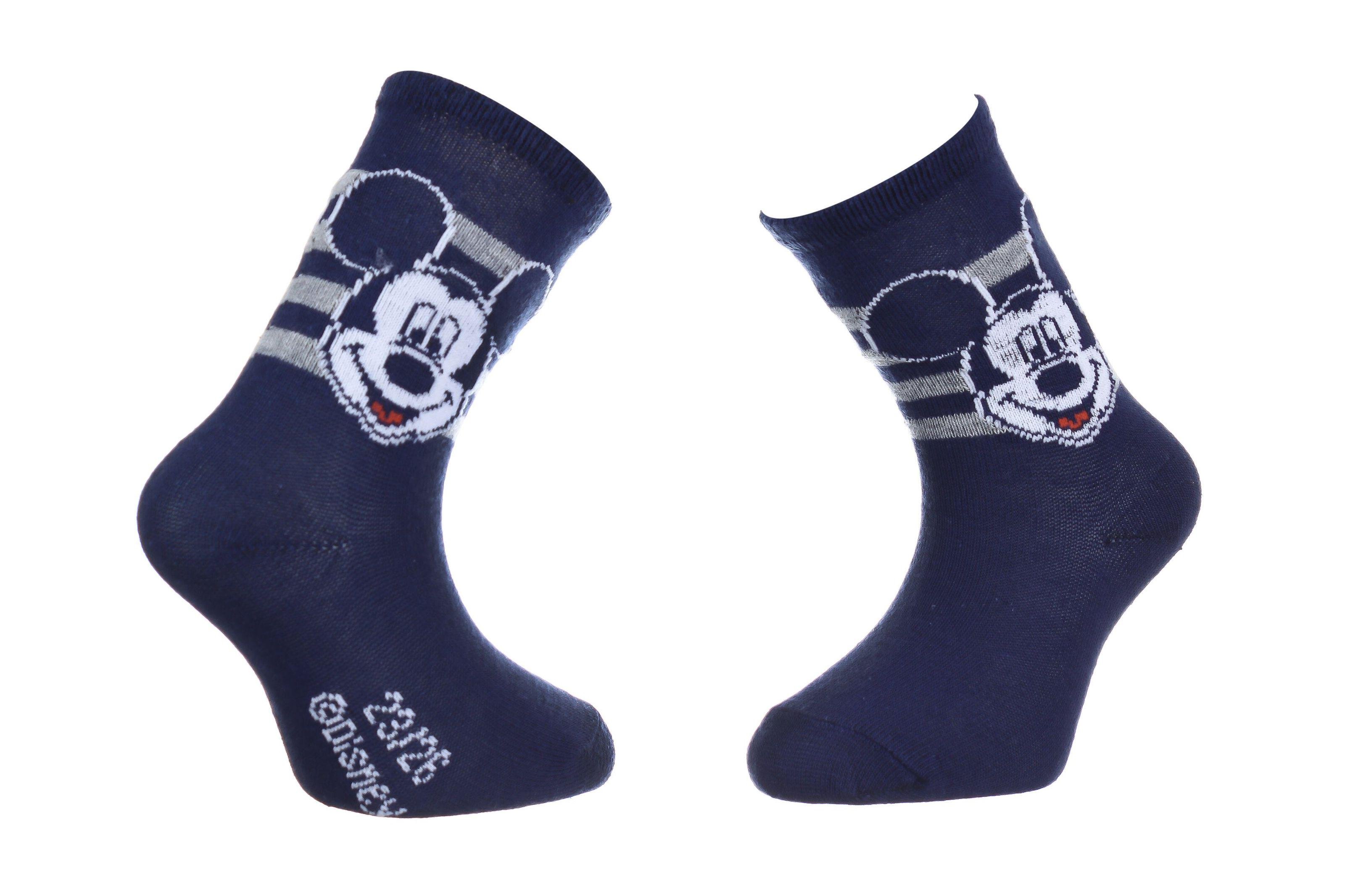 Носки Disney Mickey Head Stripes р. 19-22 Blue (43891247-3)