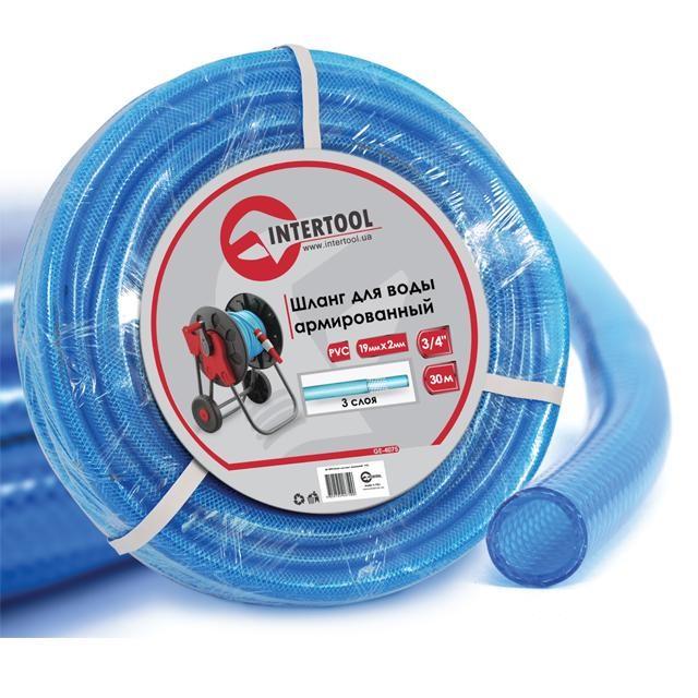 Шланг для воды Intertool GE-4075 3-слойный армированный PVC 3/4" 30 м (10-9-353434223) - фото 2