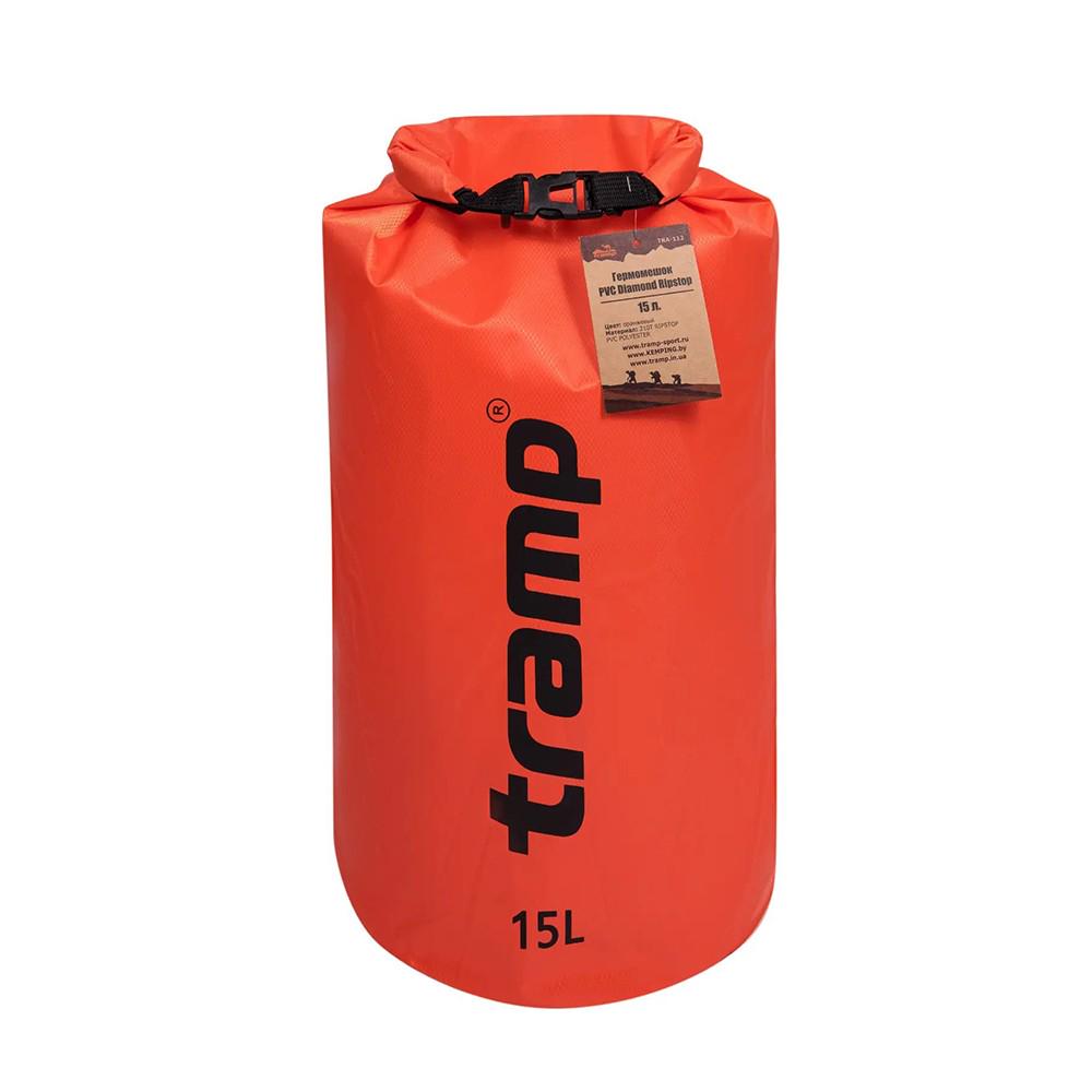 Гермомешок Tramp PVC Diamond Rip-Stop TRA-112 15 л Orange - фото 1