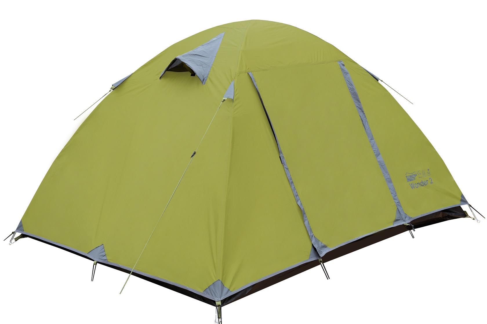 Палатка двухместная Tramp Lite Wonder 2 Оливковый (UTLT-005-olive) - фото 2