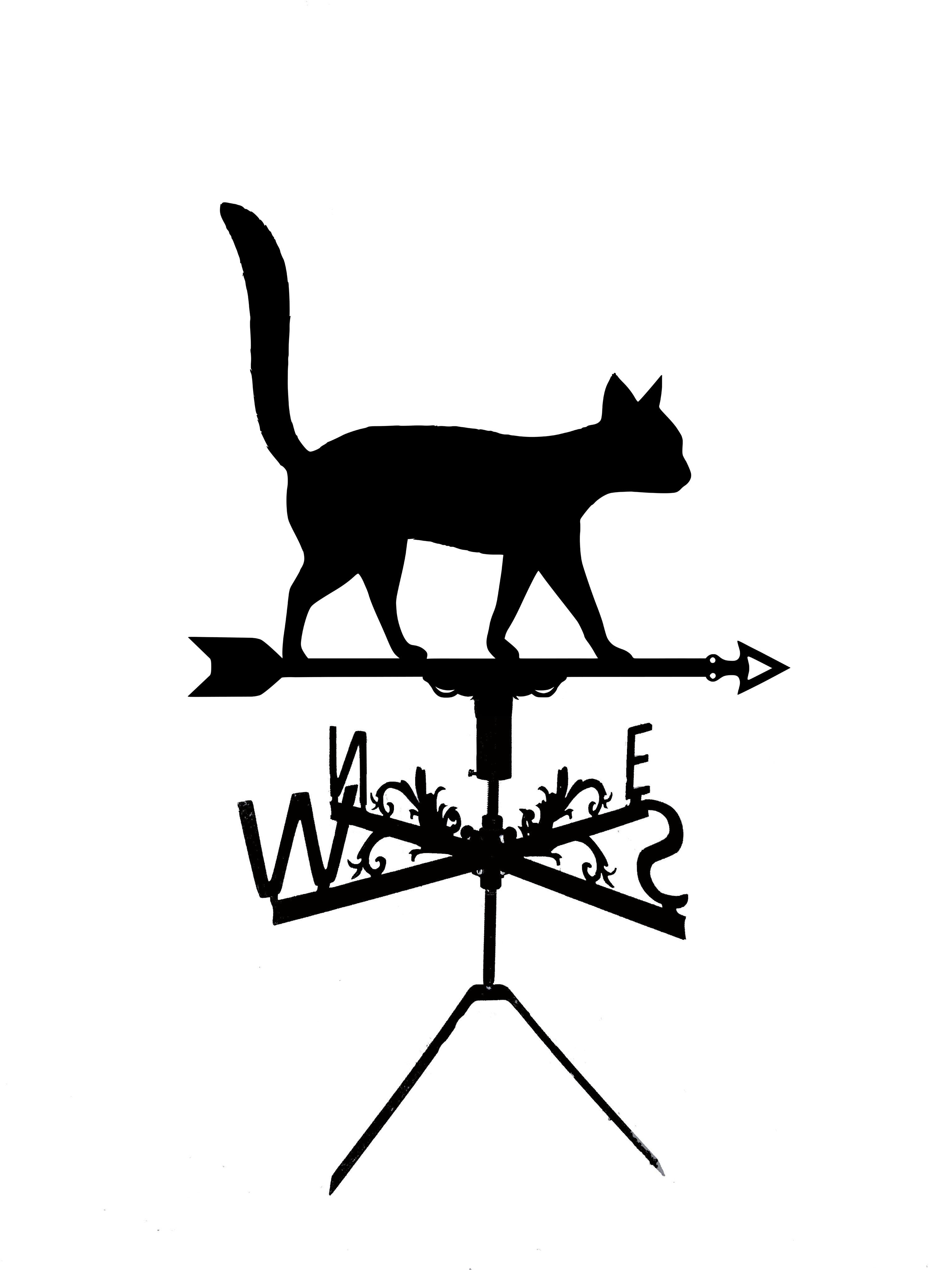 Флюгер на беседку/колодец Кот №3 (27453974)