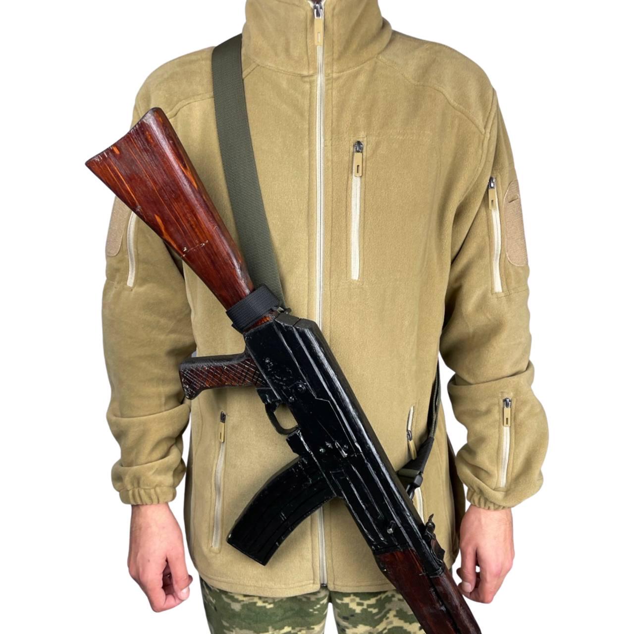 Ремень оружейный треточечный Tactical Belt Олива (F-03-2) - фото 5