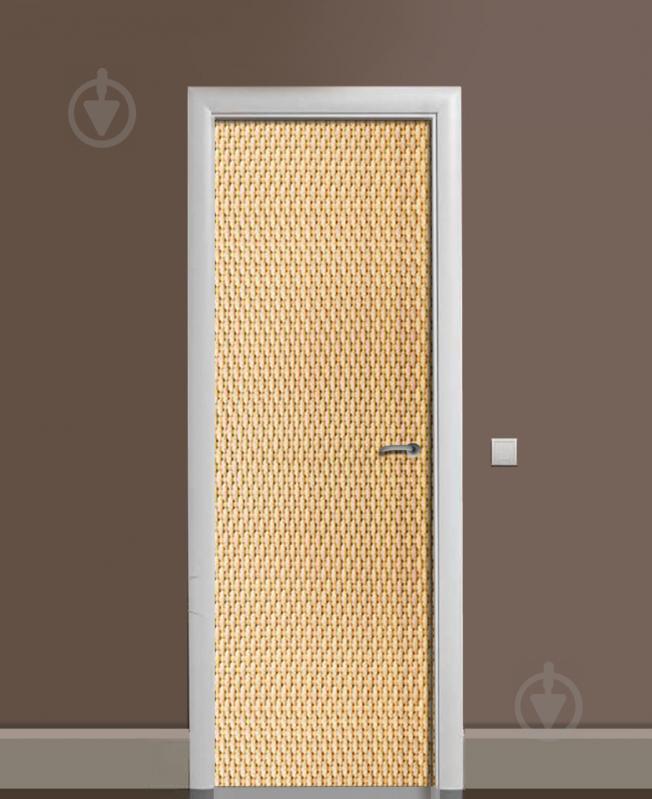 Наклейка на дверь Zatarga «Канатное плетение» 650х2000 мм виниловая 3Д наклейка декор самоклеящаяся