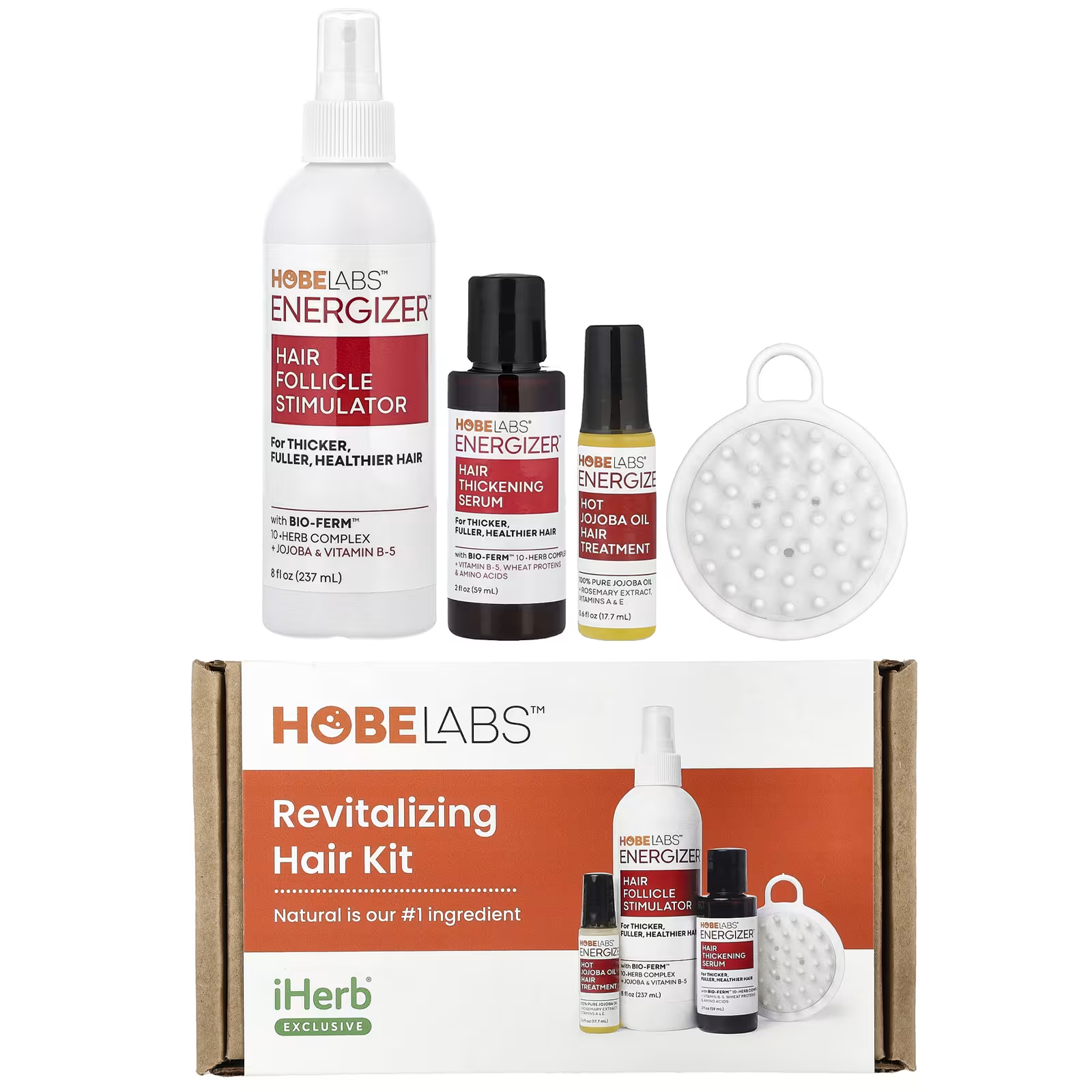 Подарочный набор косметики Hobe Labs для обновления волос 4 шт. (26642790)