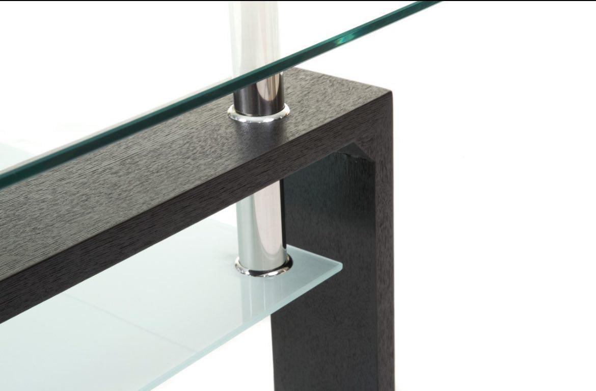 Стіл журнальний КватроXS-3021 Мікс Меблі Чорний - фото 2 Стіл журнальний КватроXS-3021 Мікс Меблі Чорний - фото 2