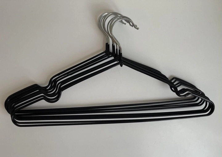 Тремпел для одежды 50 шт. Черный - фото 3 Тремпел для одежды 50 шт. Черный - фото 3