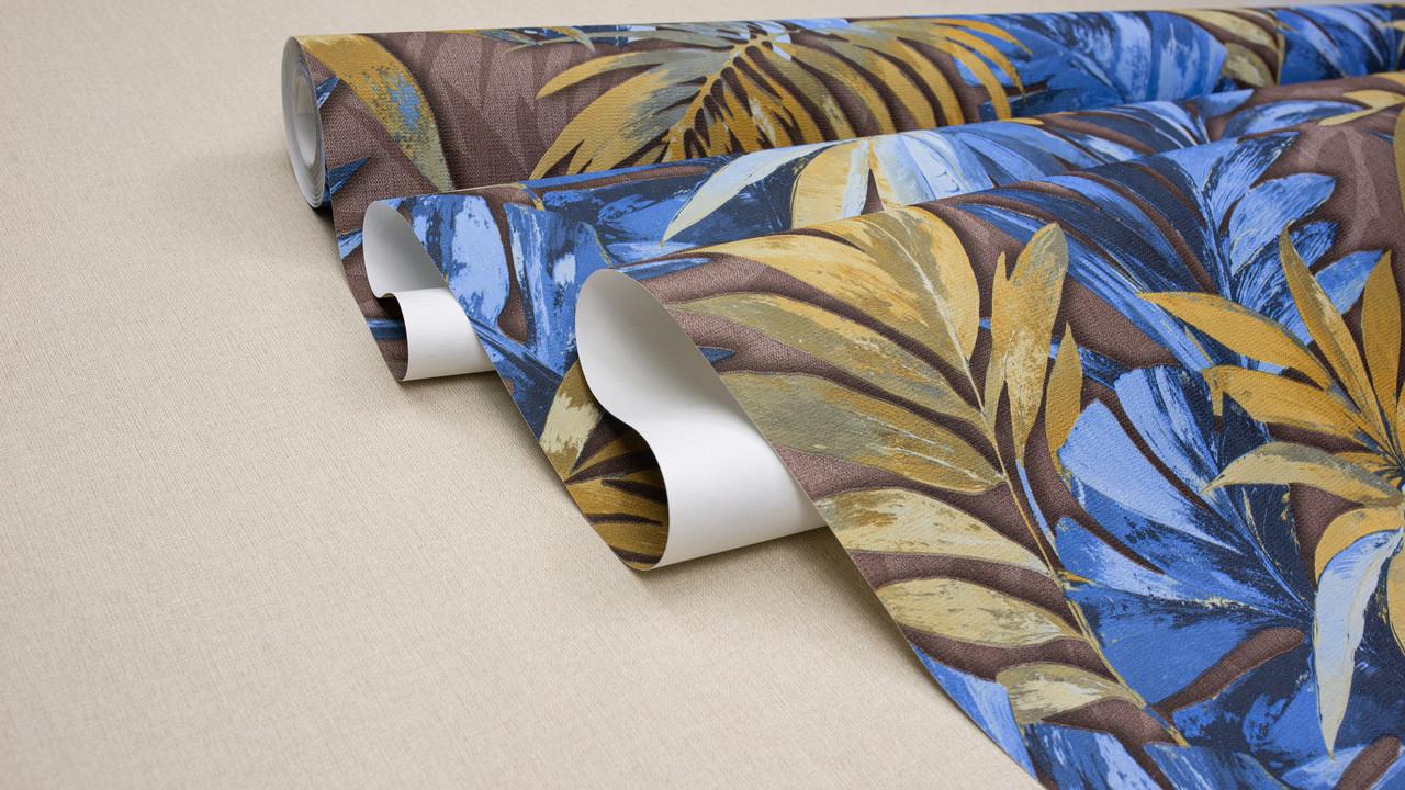 Шпалери флізелінові Sintra Flourish 252130 Декор вініл гарячого тиснення 1,06х10,05 м Коричневий