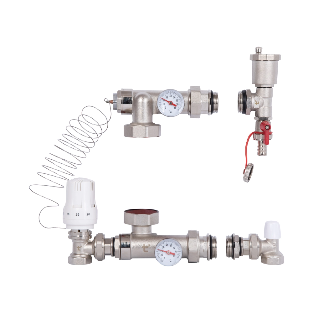 Группа смесительная для коллектора Thermo Alliance Standart 1" без насоса/байпаса (SF006W25)
