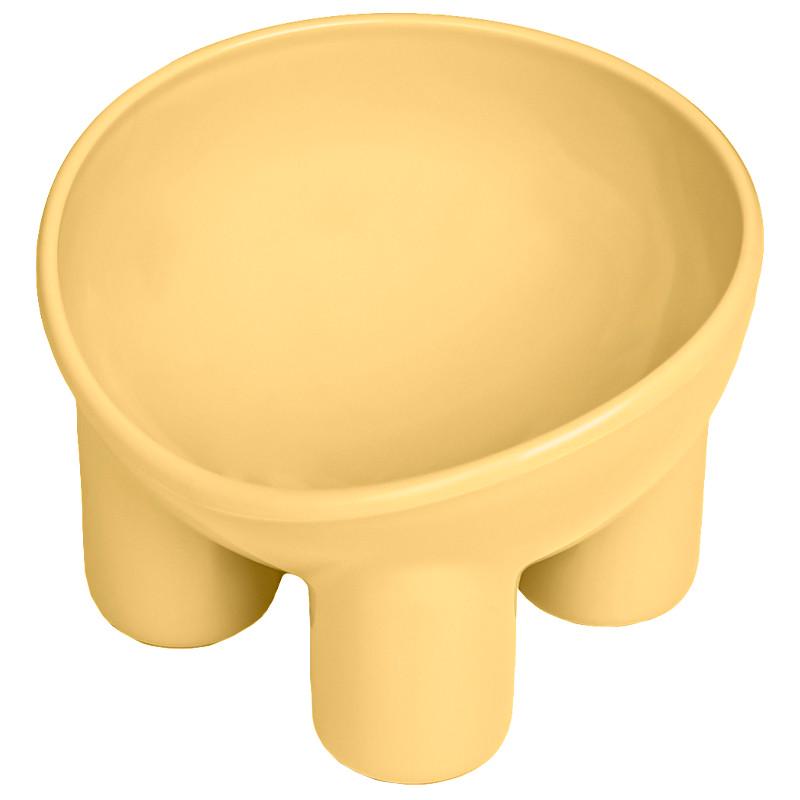 Миска для кошек Taotaopets 126623 Yellow на ножках Миска для кошек Taotaopets 126623 Yellow на ножках